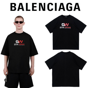 [국내배송] 발렌시아가 BALENCIAGA GYM WEAR 반팔 블랙