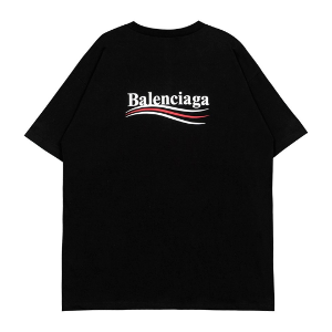 [국내배송] 발렌시아가 BALENCIAGA 웨이브 반팔 블랙