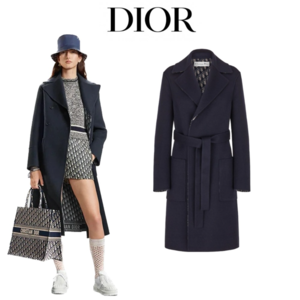 [국내배송] 디올 DIOR 양면 울코트 네이비