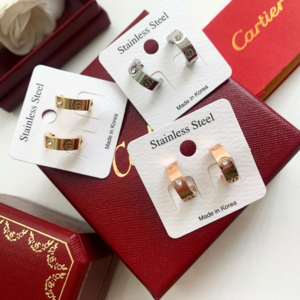 [국내배송] 까르띠에 CARTIER 러브다이아슬롯 링귀걸이 3color