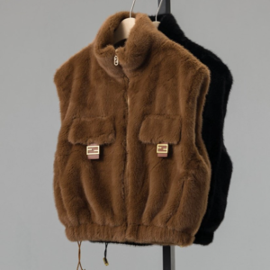 [국내배송][반품가능] 펜디 FENDI 밍크 mink gilet 2color