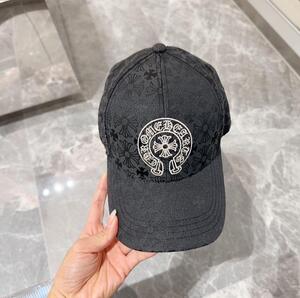 [국내배송] 크롬하츠 CHROME HEARTS 시그니처 패턴 로고 모자 블랙