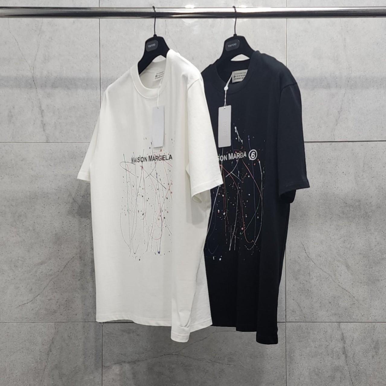 [국내배송] 마르지엘라 MARGIELA 페인팅 반팔 티셔츠 2color