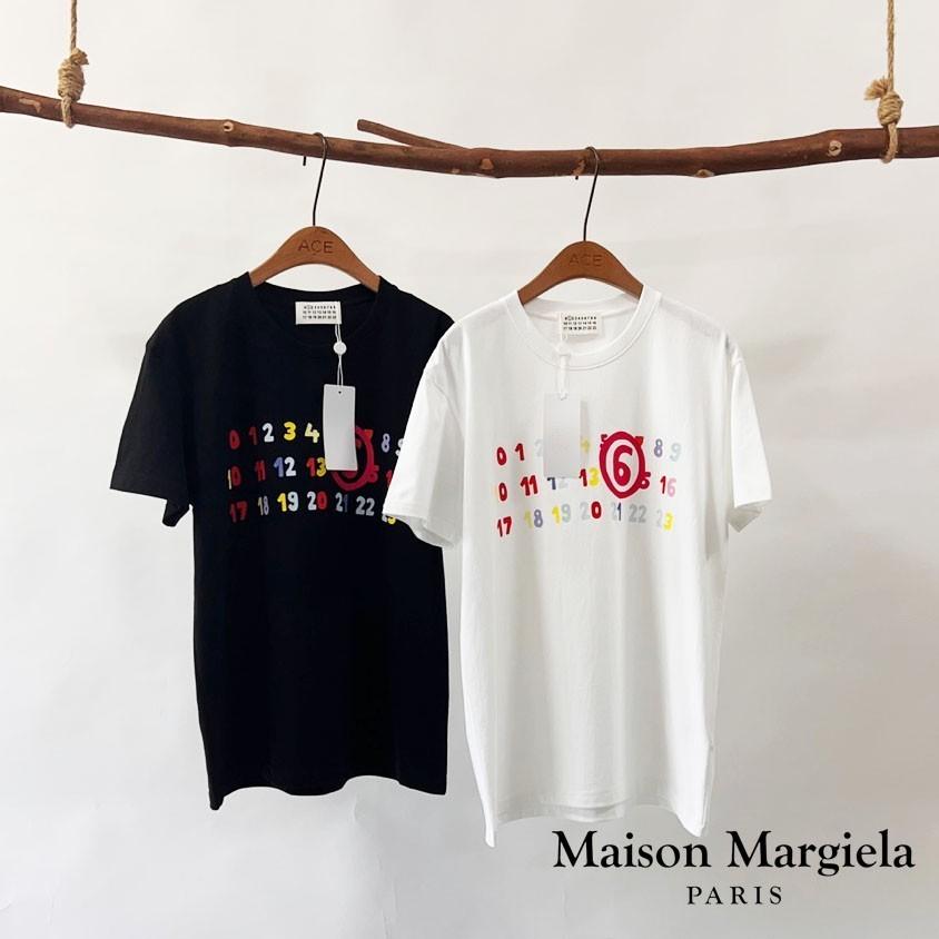 [국내배송] 마르지엘라 MARGIELA 레인보우 캔린더 프린팅 반팔티 2color