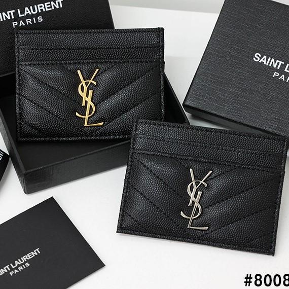 [국내배송] 생로랑 SAINT LAURENT 모노그램 마틀라세 카드홀더 2color