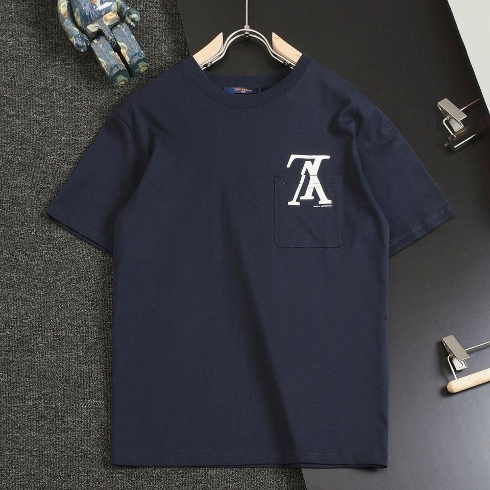 [국내배송] 루이비통 LOUIS VUITTON 로고 포켓 남여공용 반팔 티셔츠