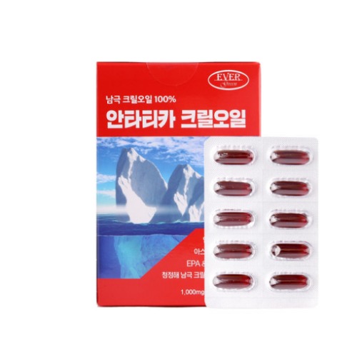 에버그린 안타티카 크릴오일 1,000mg x 60캡슐