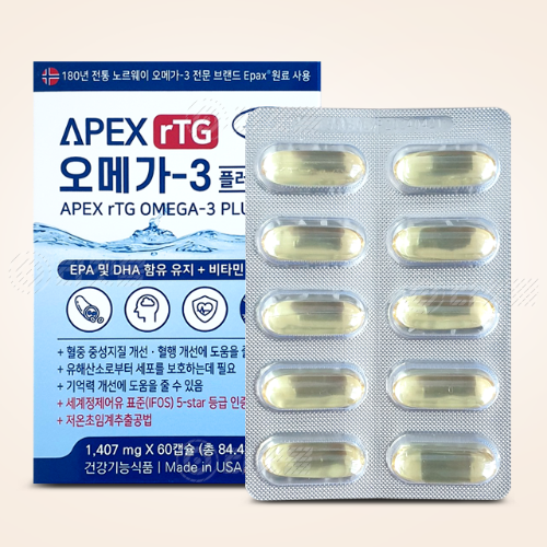 에버그린 에이펙스 알티지 오메가3 플러스 60캡슐