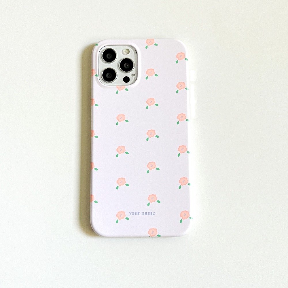 (Phone Case) Pattern Flower Light Purple