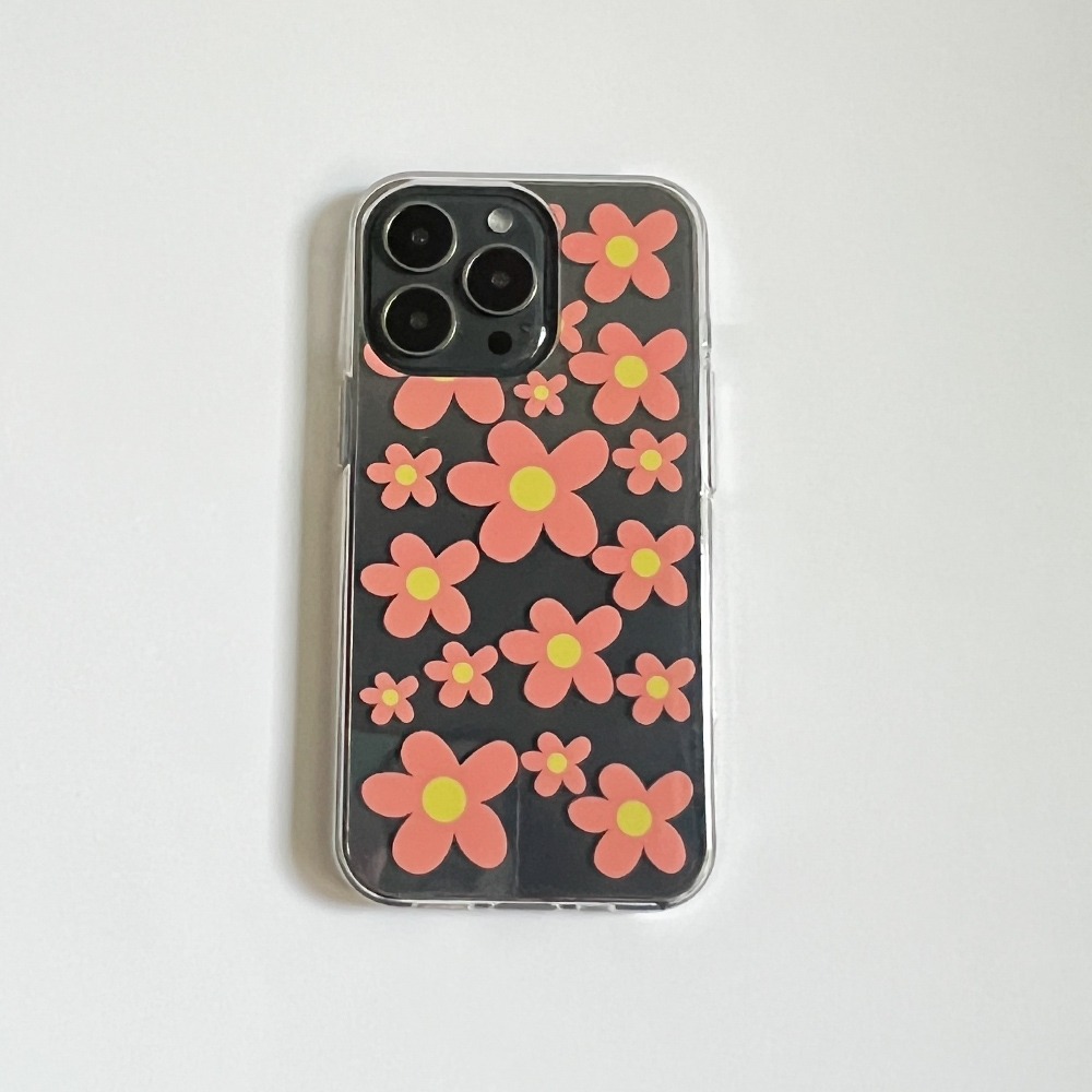 (Jelly Case) Flower Color Pink