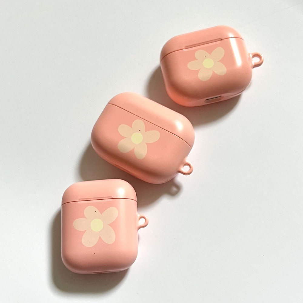 (Airpods Case) Flower Color Pink