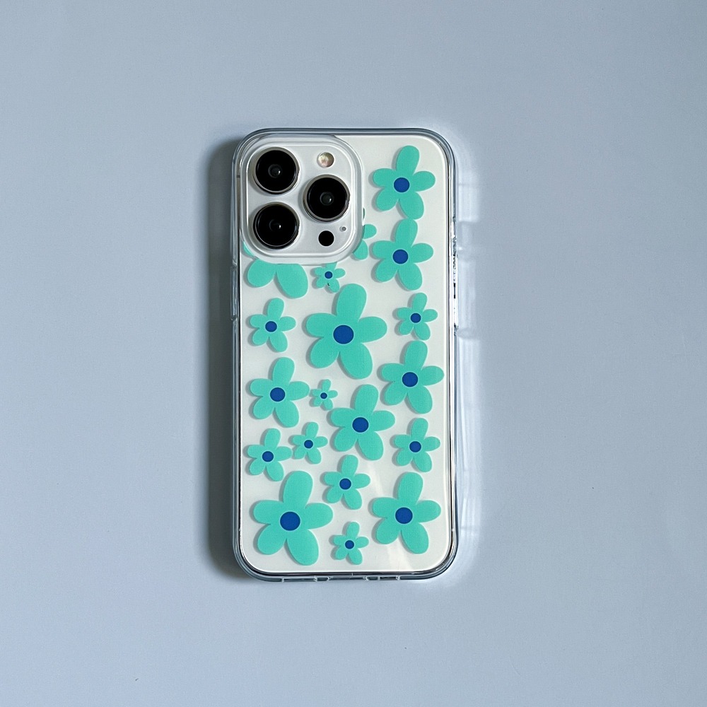 (Jelly Case) Flower Color Mint