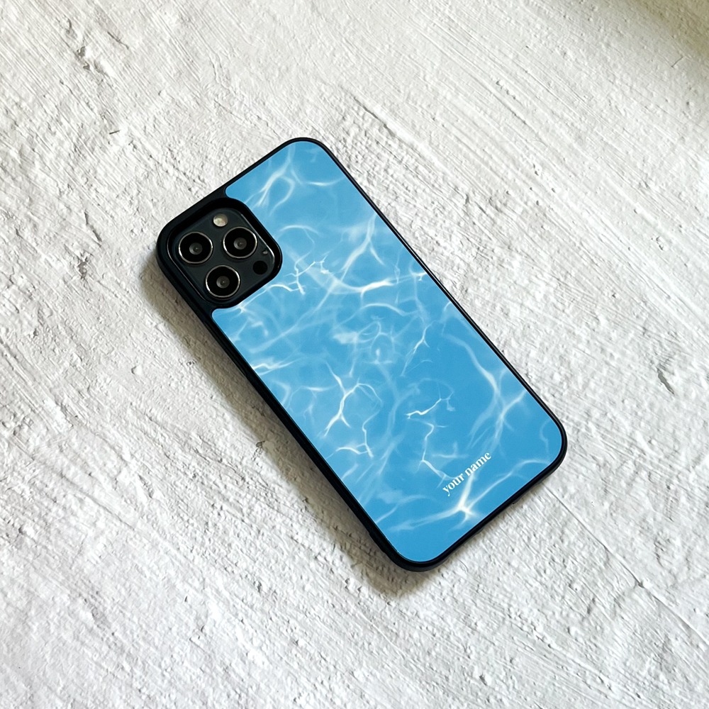 (TPU Case) Blur Blue