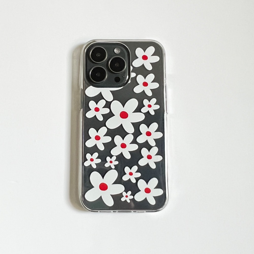 (Jelly Case) Flower Color White