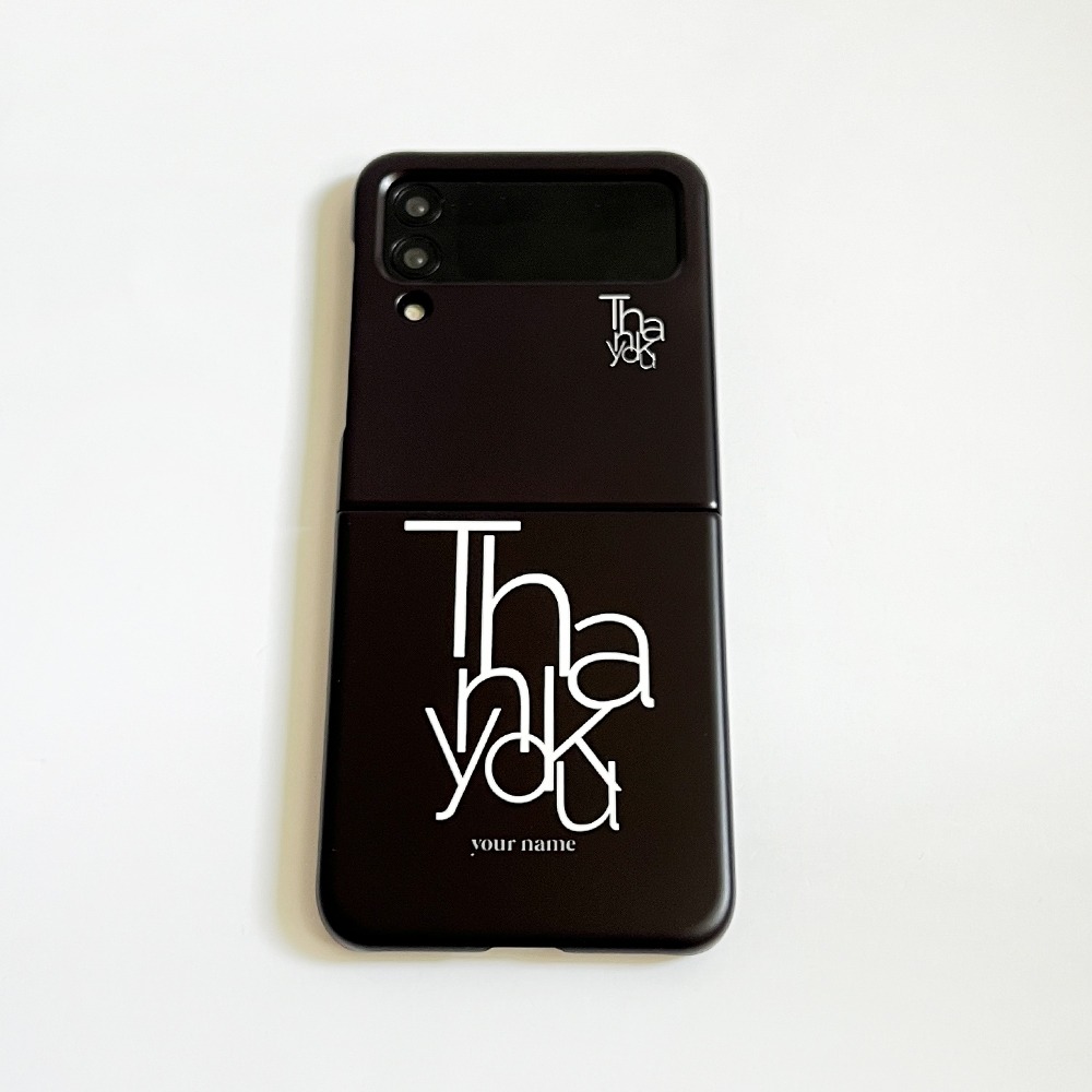 (Z Flip 3.4.5) Thank you 04 Black