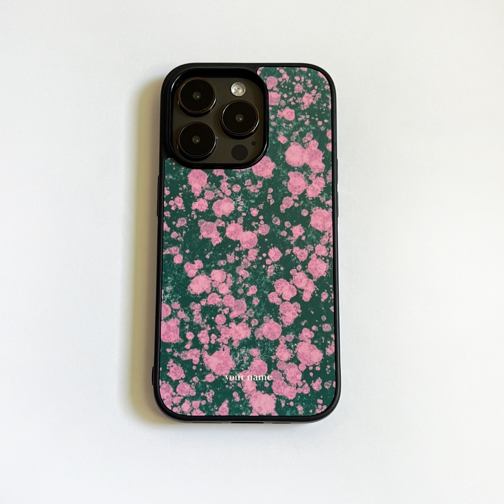 (TPU Case) Pattern Painting Pink