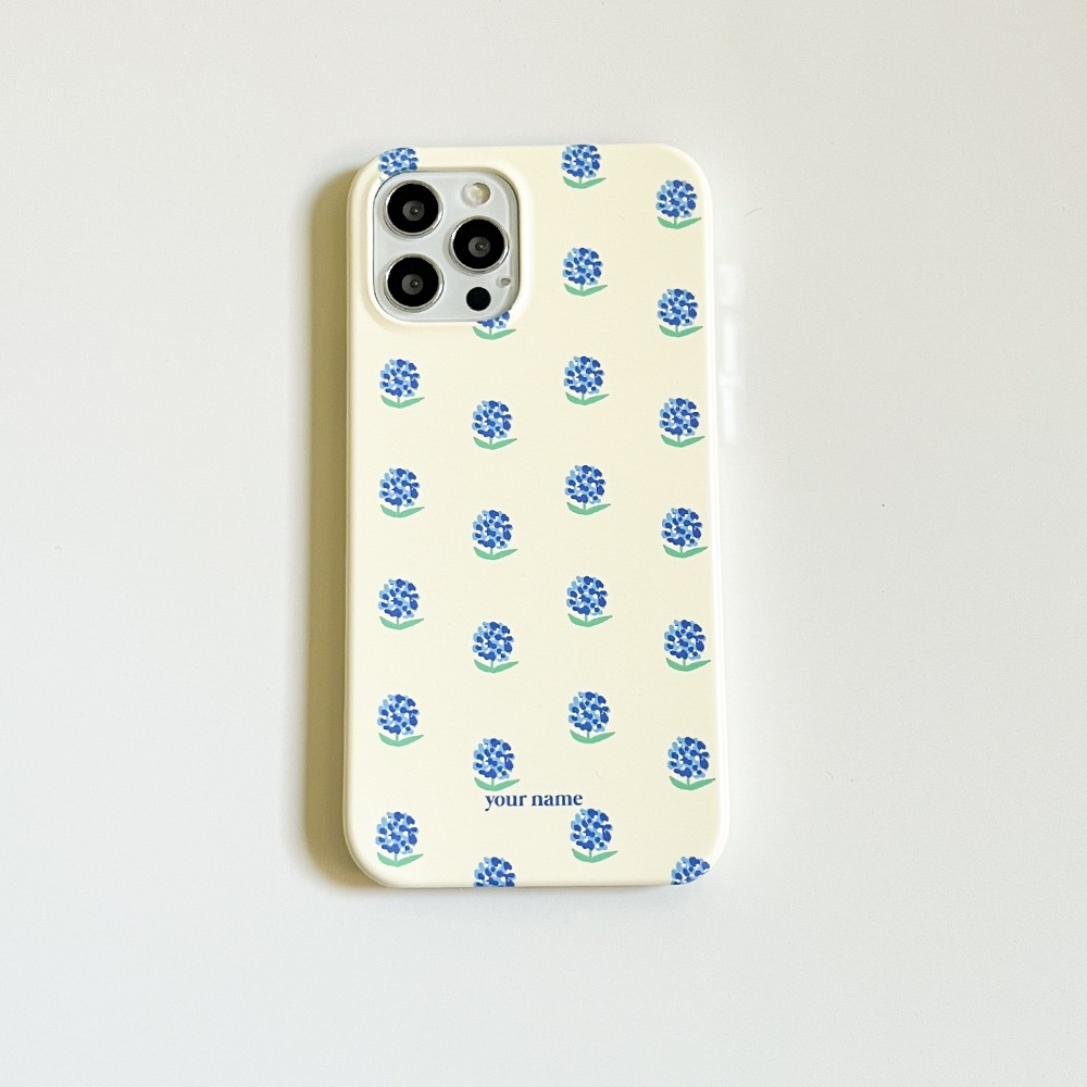 (Phone Case) Pattern Flower Ivory