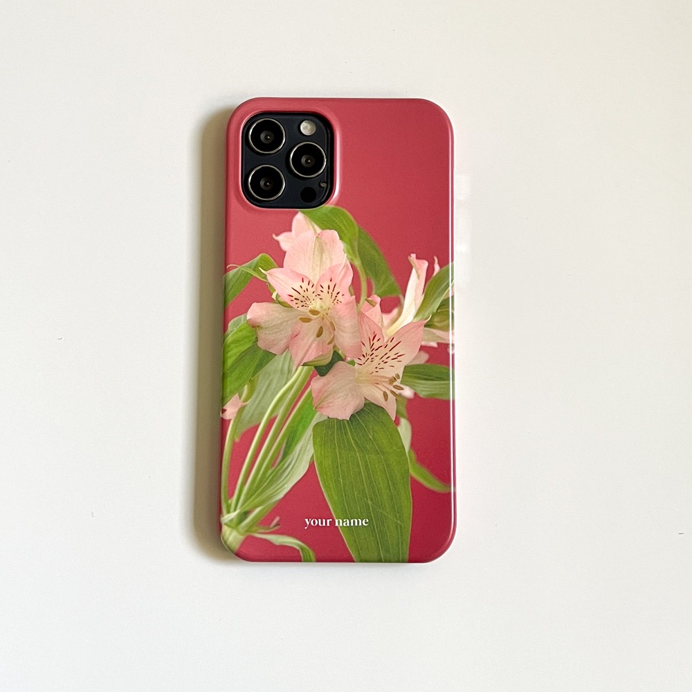 (Phone Case) Flower Alstroemeria Pink