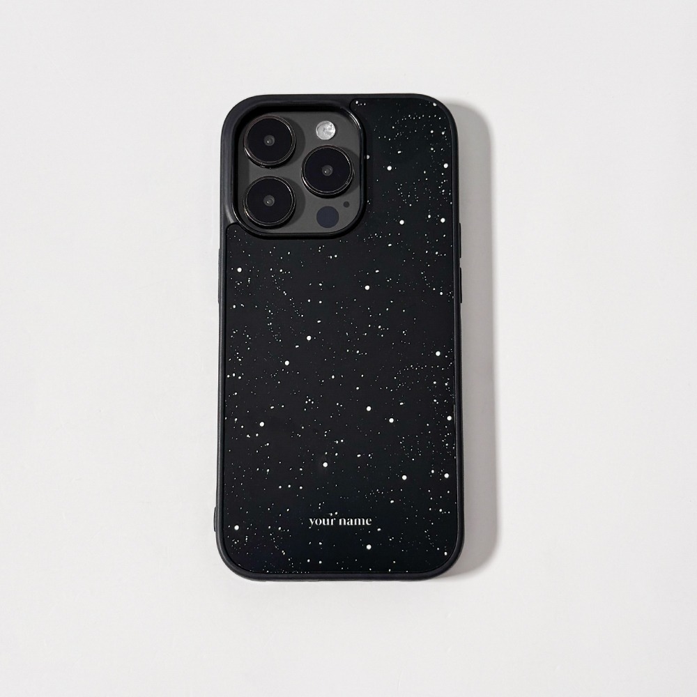 (TPU Case) Pattern Dot Black 패턴 도트 블랙 TPU 케이스