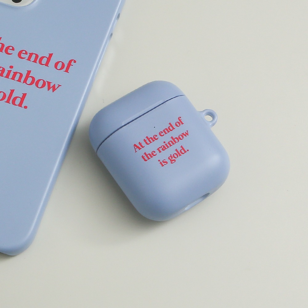 (Airpods Case) Simply Text Purple