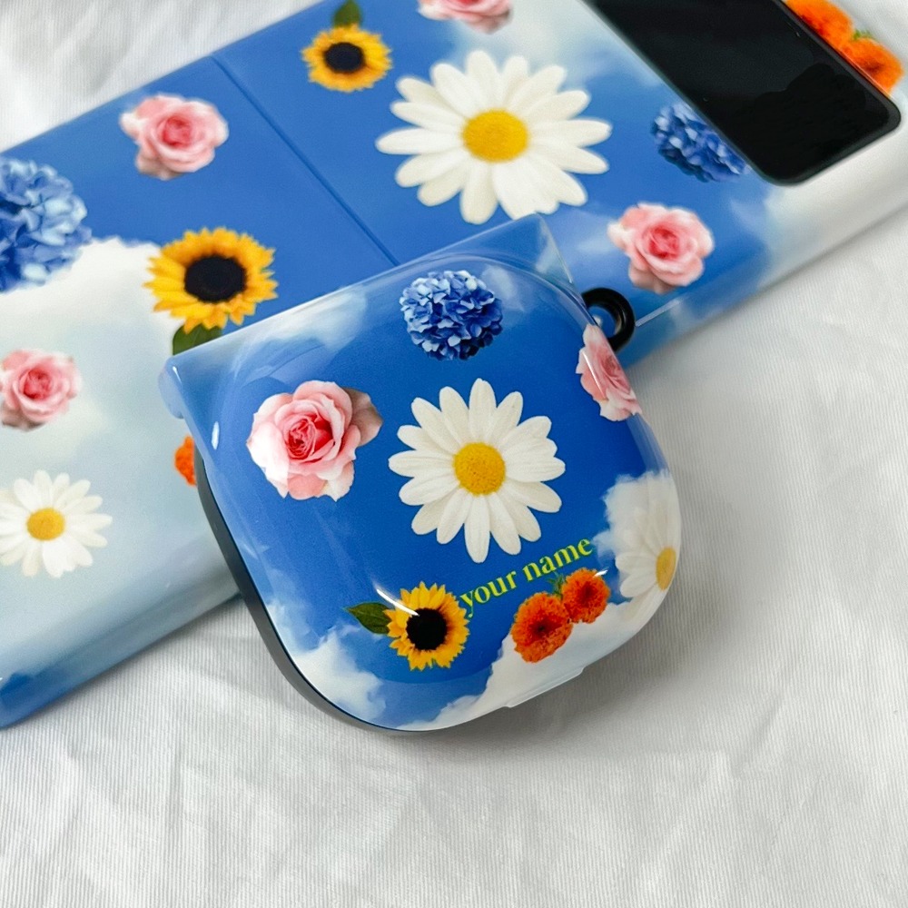 (Buds 2/Live/Pro Case) Sky Flower