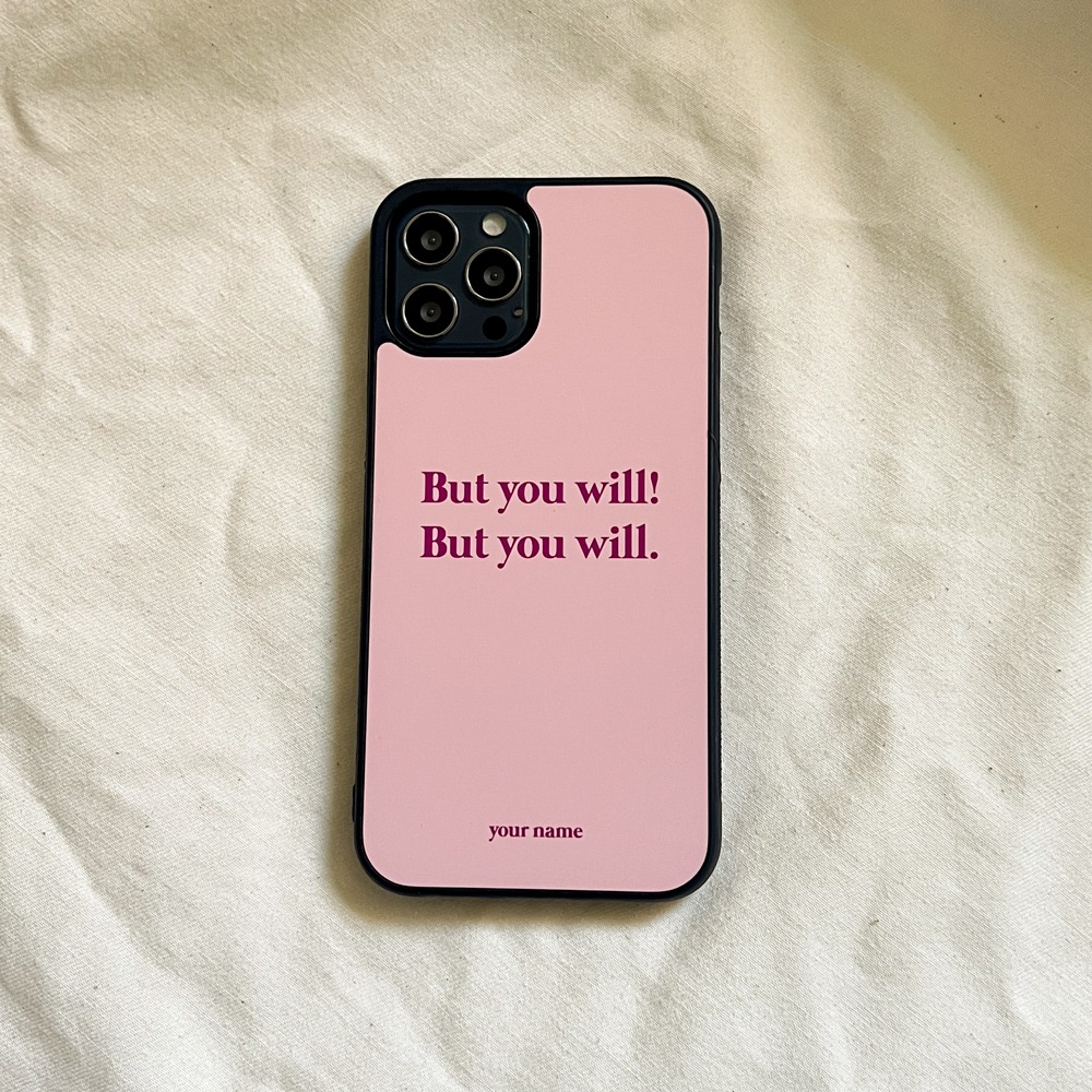 (TPU Case) Simply Text Pink