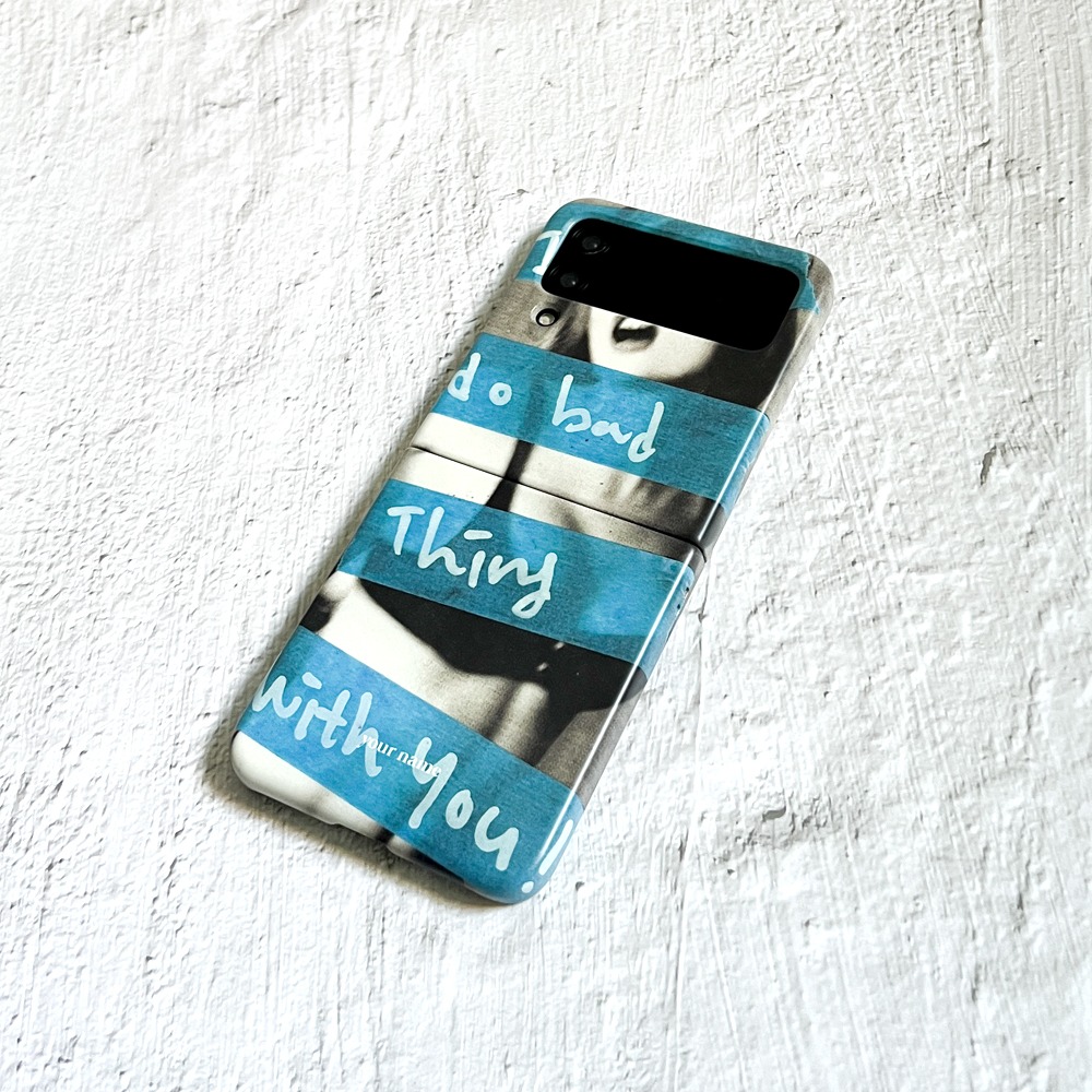 (Z Flip 3.4) Masking Tape Blue