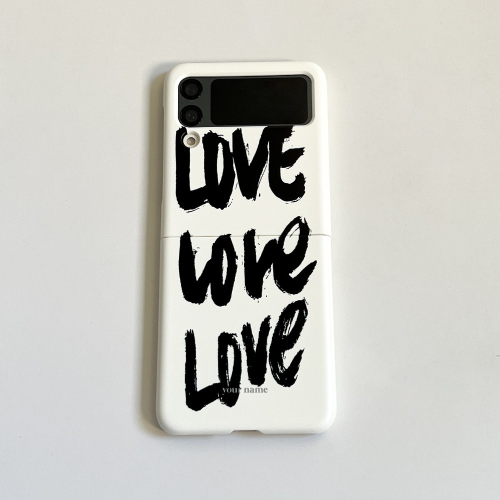 (Z Flip 3.4.5) Love Love Love Ivory