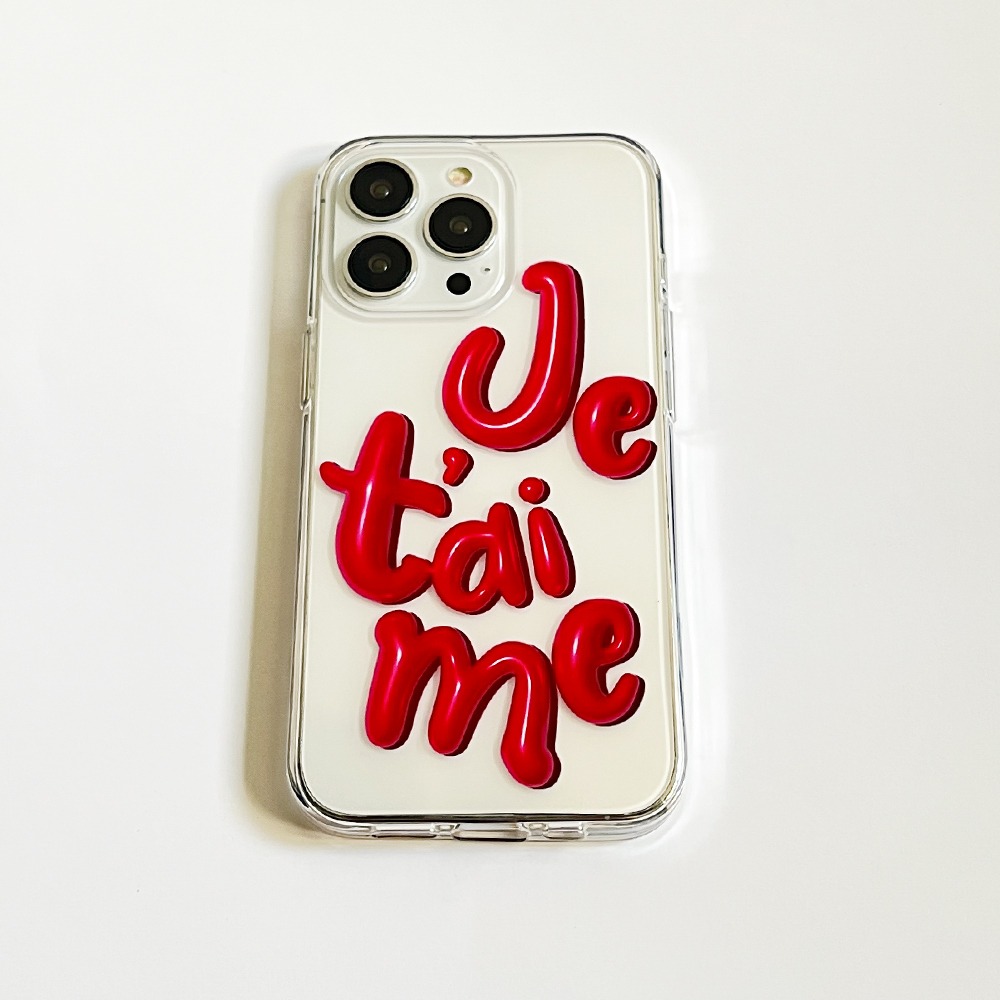 (Jelly Case) Je t&#039;aime Pink