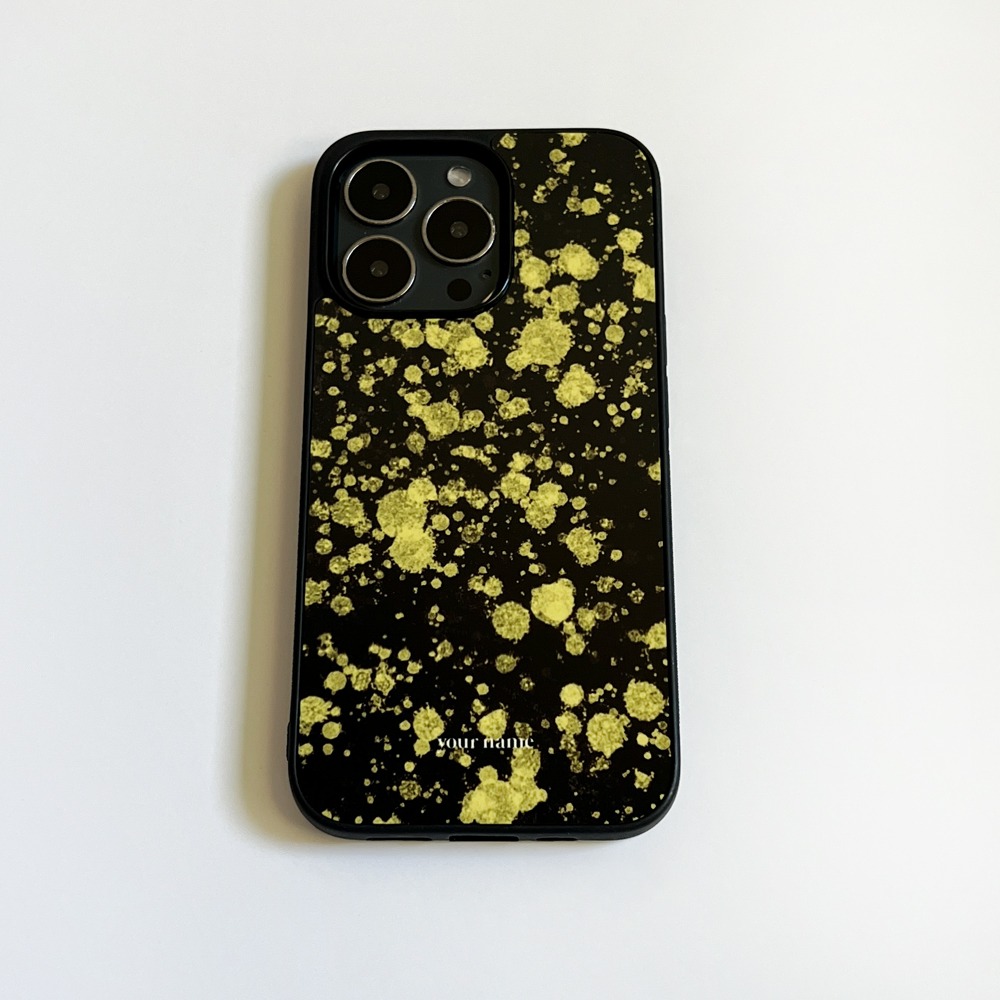 (TPU Case) Pattern Painting Yellow