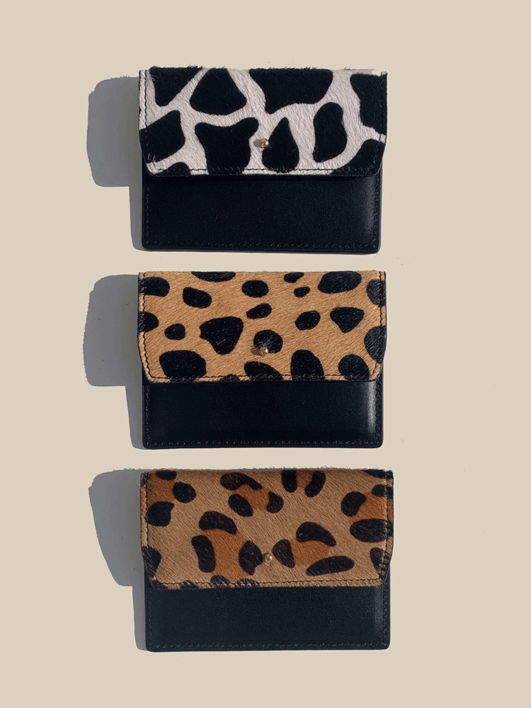 [leather] 송치 애니멀 카드 지갑 (3type)