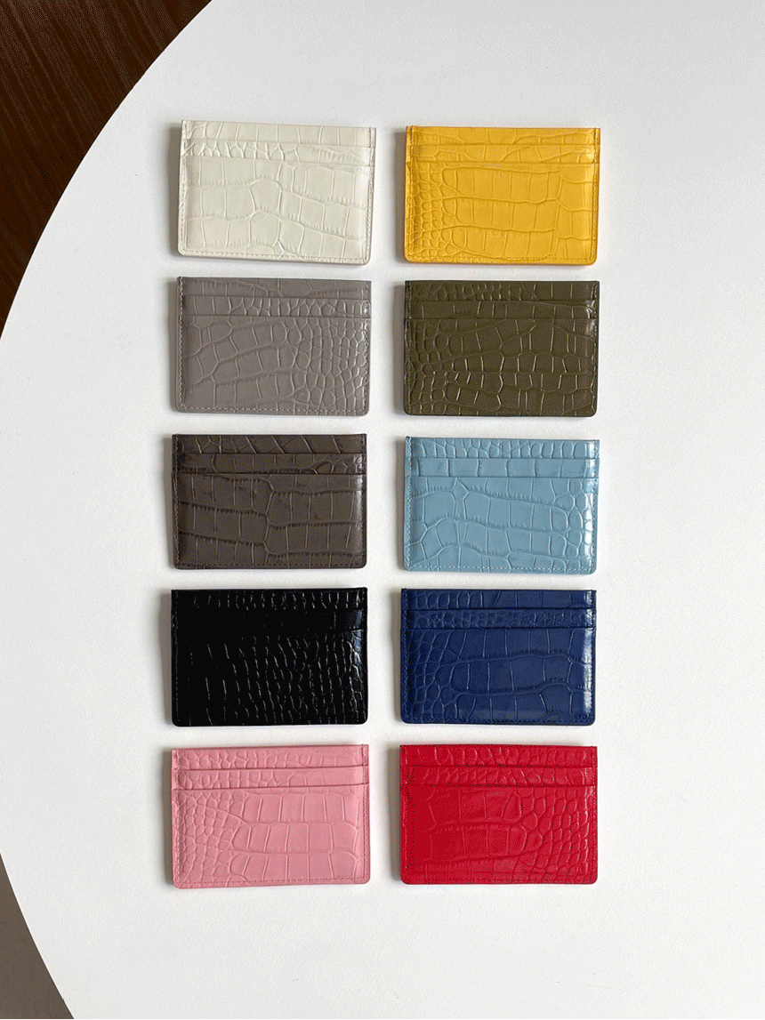 [leather] 와니 카드 지갑 (10col)