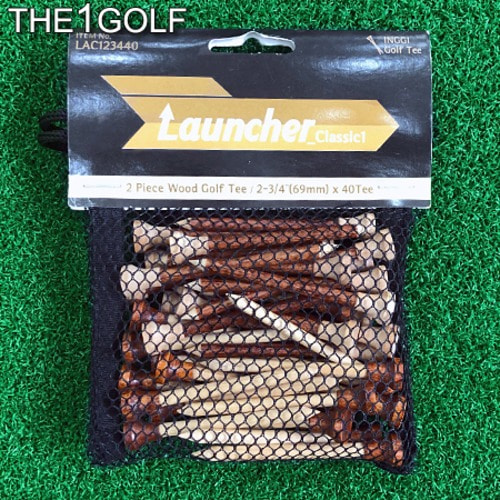 Launcher_Classic1 2Piece Wood Golf Tee 2-3/4(69mm)x40 Tee