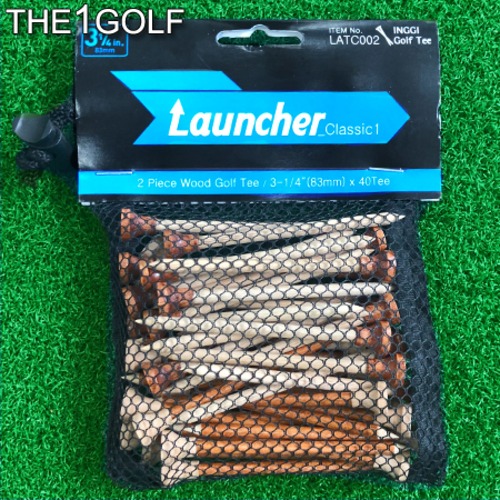 Launcher_Classic1 2Piece Wood Golf Tee 3-1/4(83mm)X40 Tee 