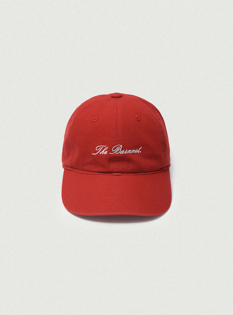 Letter Logo Ball Cap - Red
