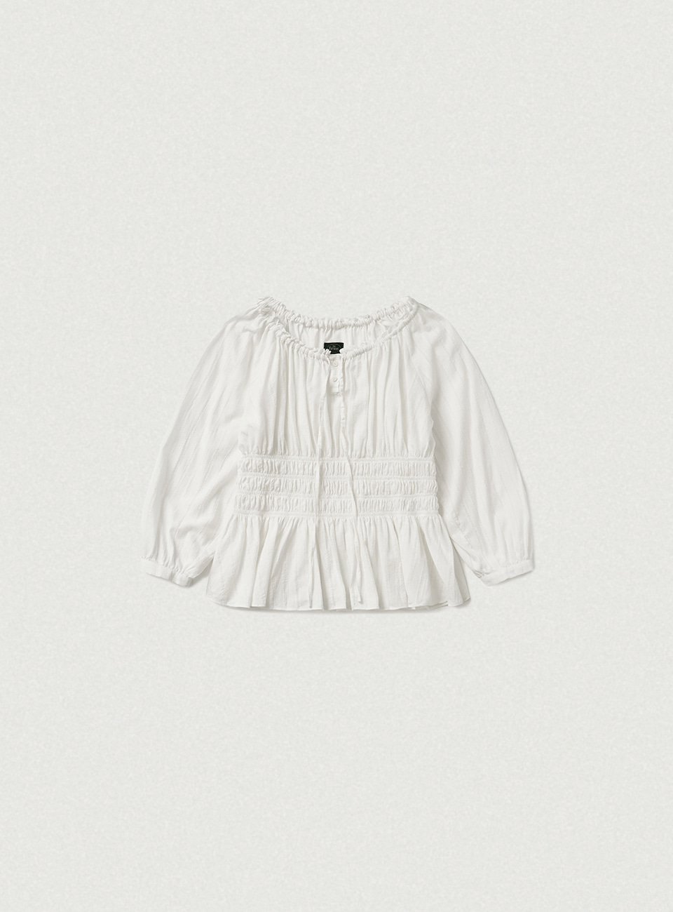 Cami Frill Button Blouse - Ivory