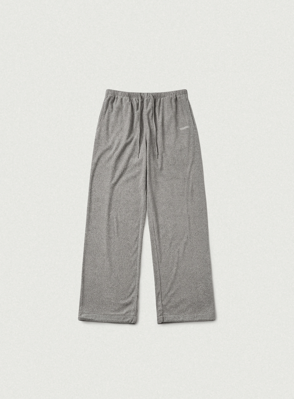 Terry Sweat Drawstring Pants - Grey