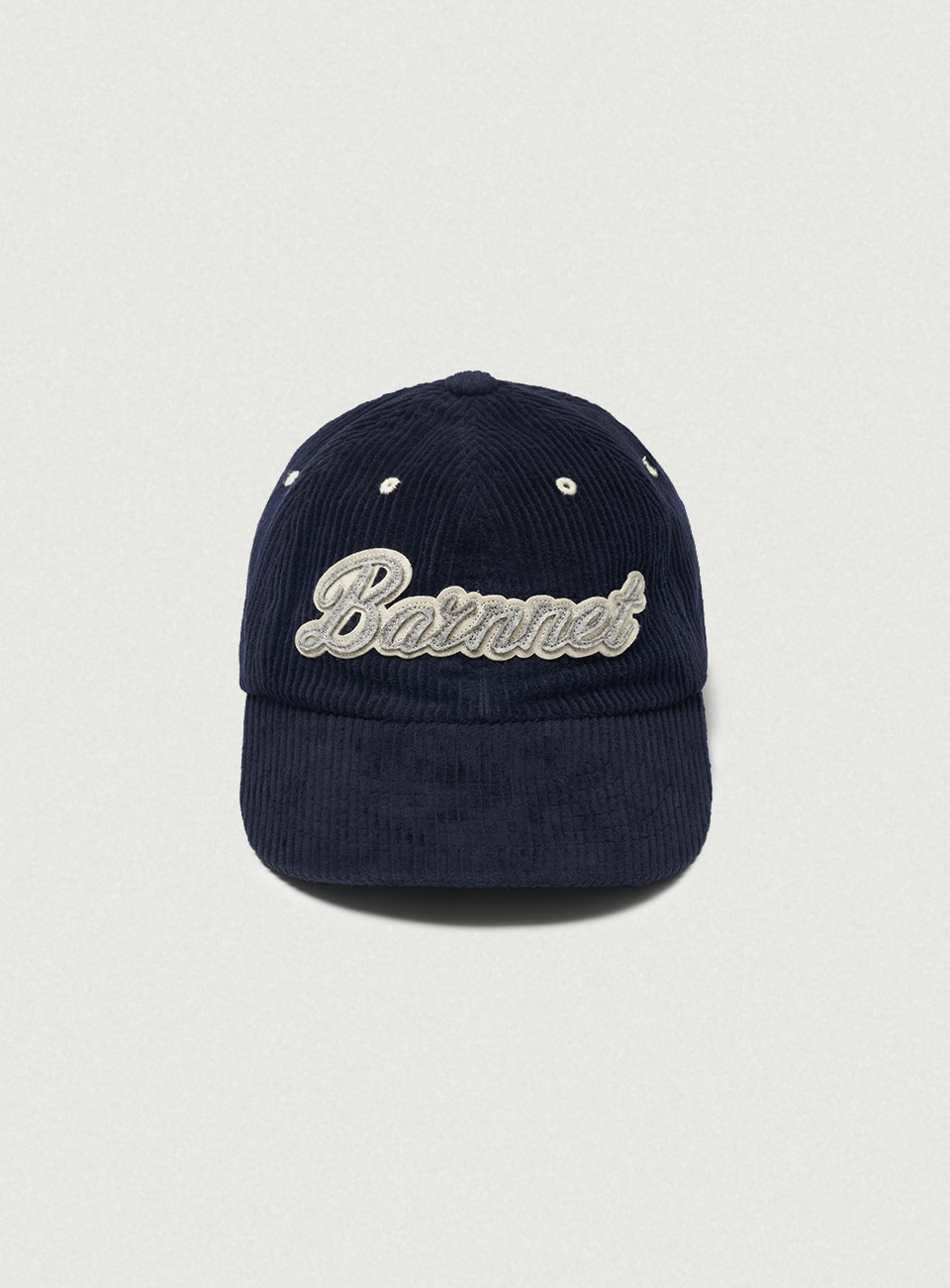 Corduroy Patch Logo Ball Cap - Navy