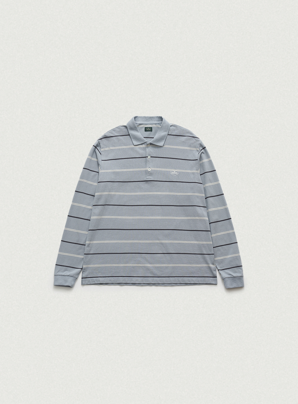 Tonal Stripe Pique Shirt - Light Blue