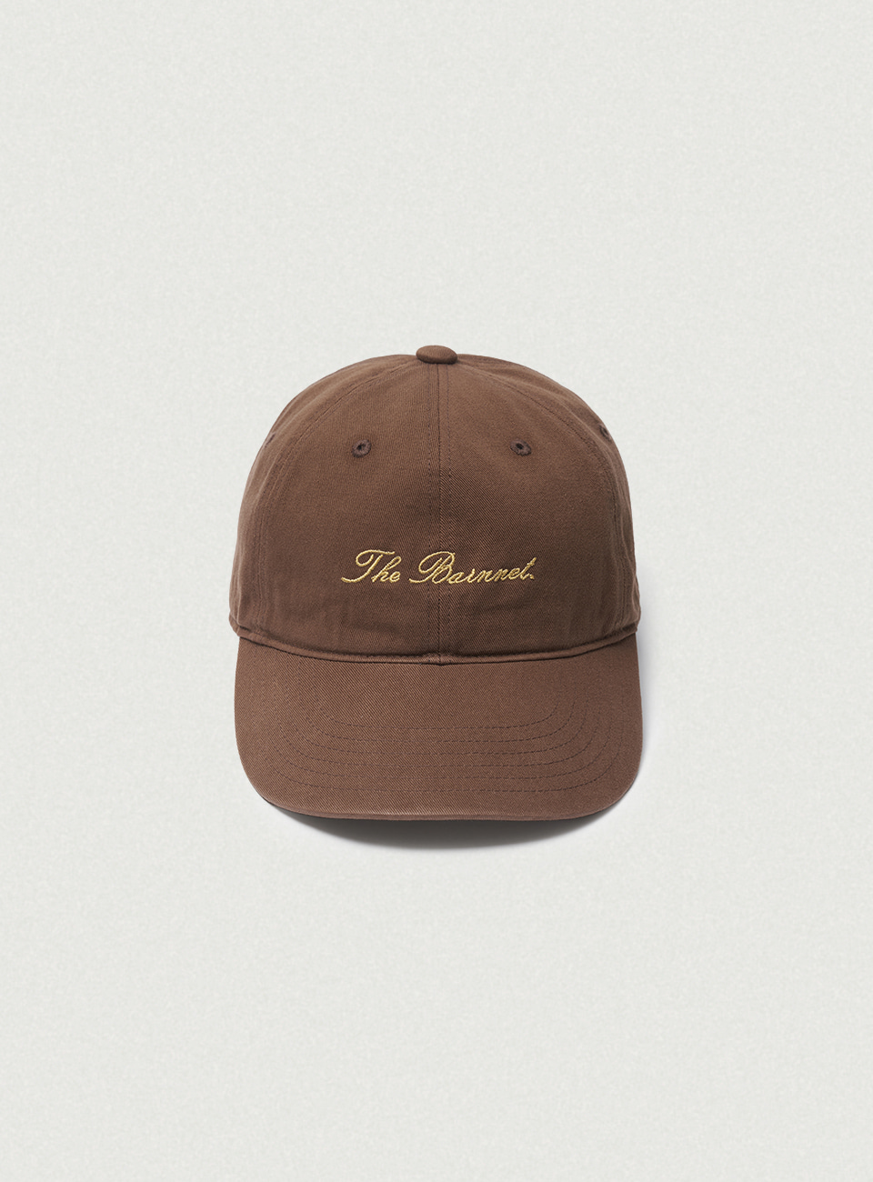 Letter Logo Ball Cap - Brown