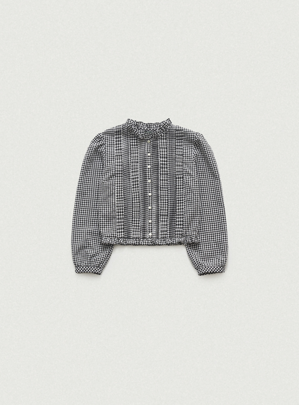 Plene Pintuck blouse - Check