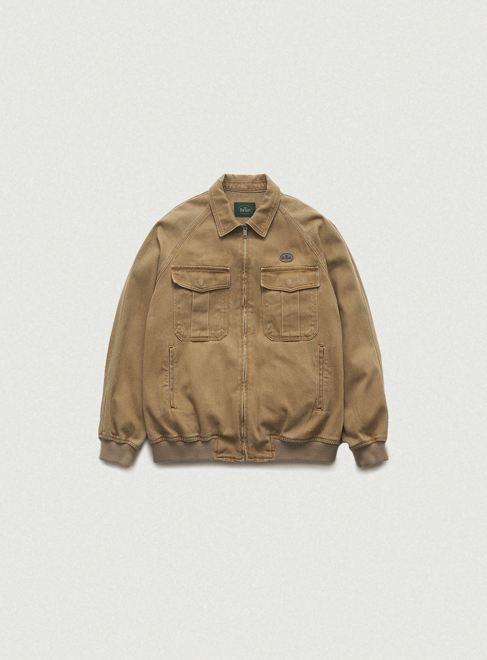 Oversized Tessie Cotton Blouson - Camel