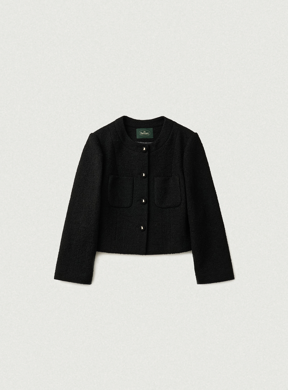 Annes Tweed Set-up Jacket - Black