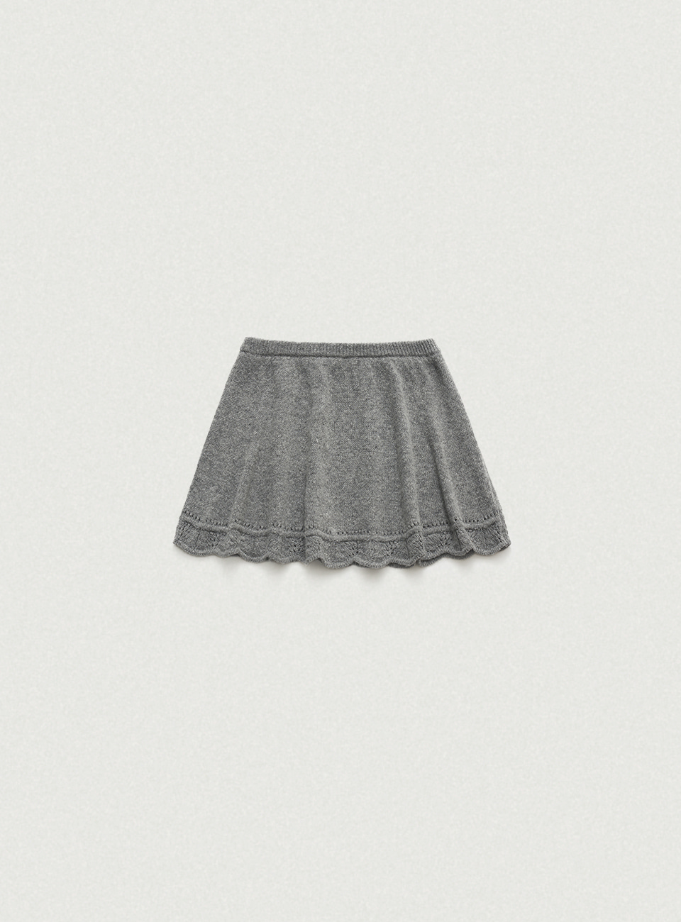 Clarie Scallop Knit Skirt