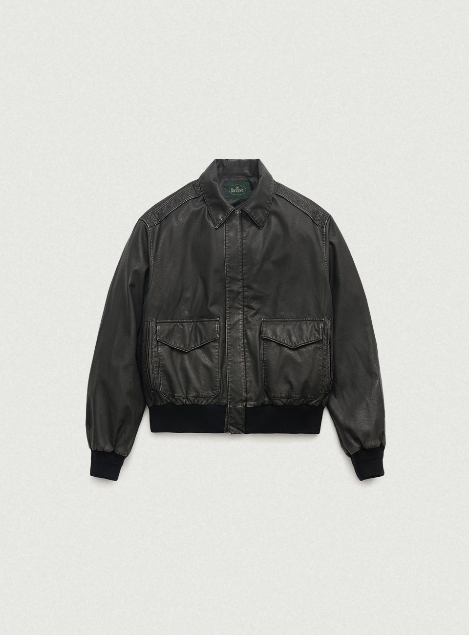 Brine Vintage Leather Jacket - Black