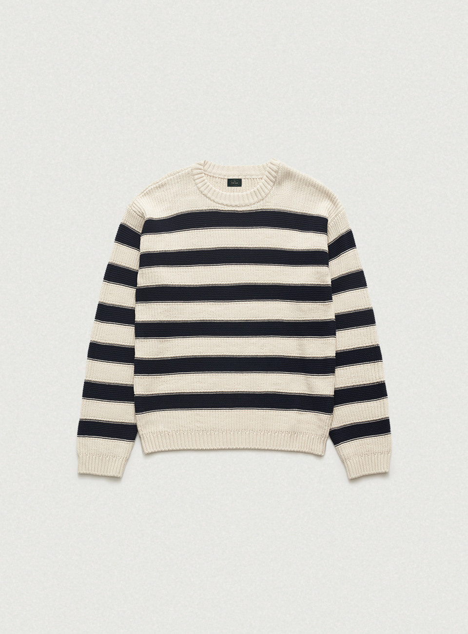 Oversized Colette Stripe Knit - Navy