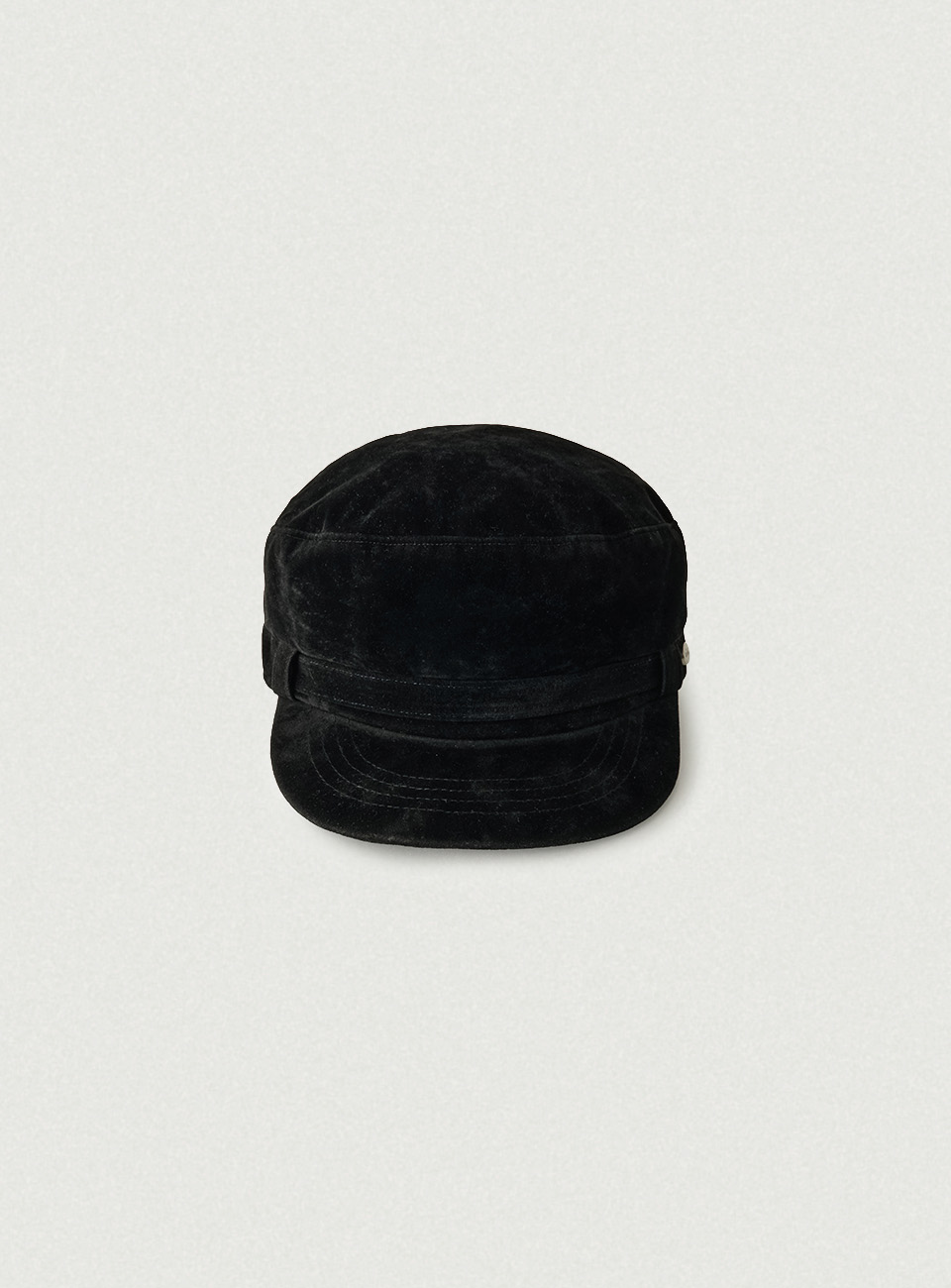 Anna Suede Hunting Cap - Black