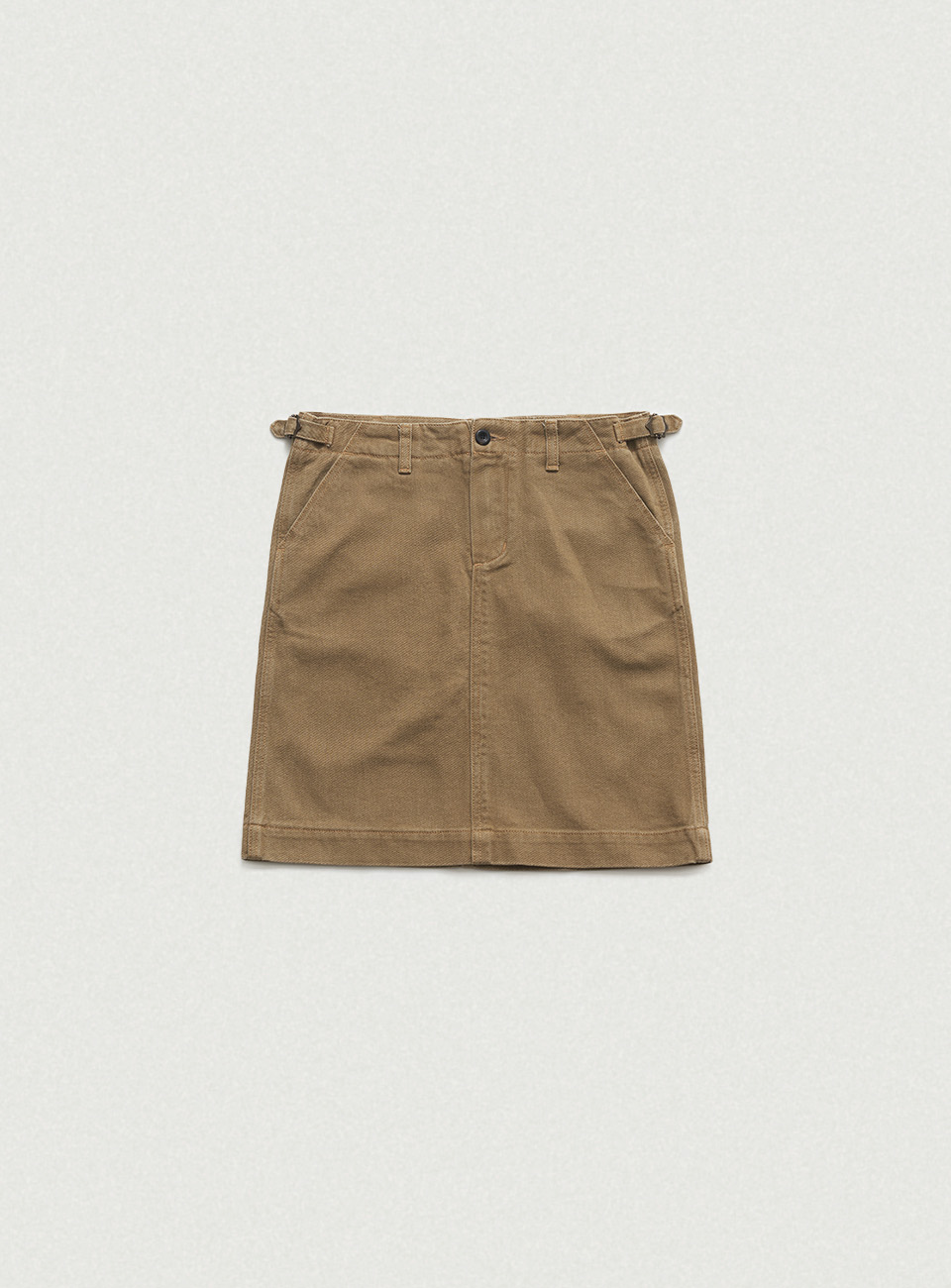 Tessie Cotton Midi Skirt - Camel