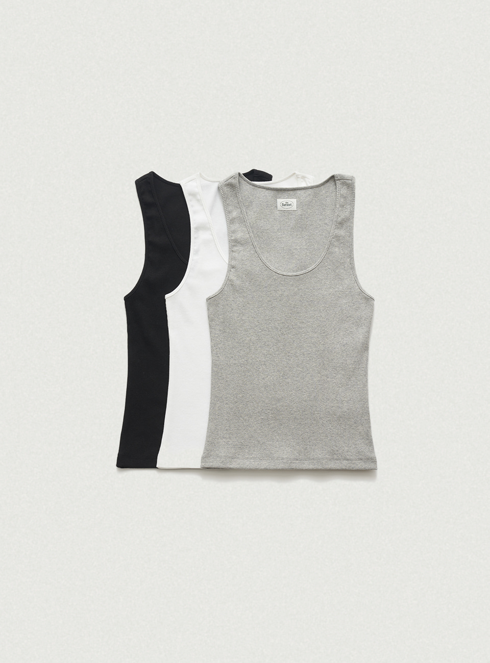 3-Pack U-Neck Ribbed Tank Top
