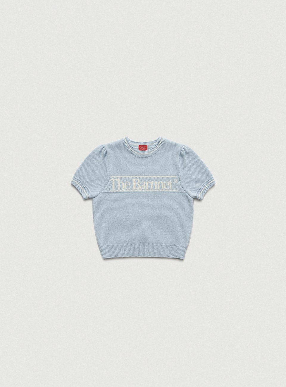 Bera Logo Knit Top - Light Blue